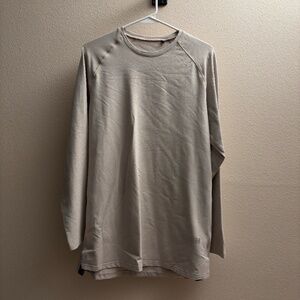 RAWGEAR Men's Long-Sleeve Crewneck Shirt in Light Beige